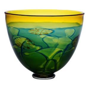 Art Glass Graal Bowl by Wilke Adolfsson, Sweden 1995