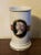 Orange Antique 19th Century Old Paris Porcelain Cylinder Mantel Vase With Neoclassical Portrait Cameo For Sale - Image 8 of 12