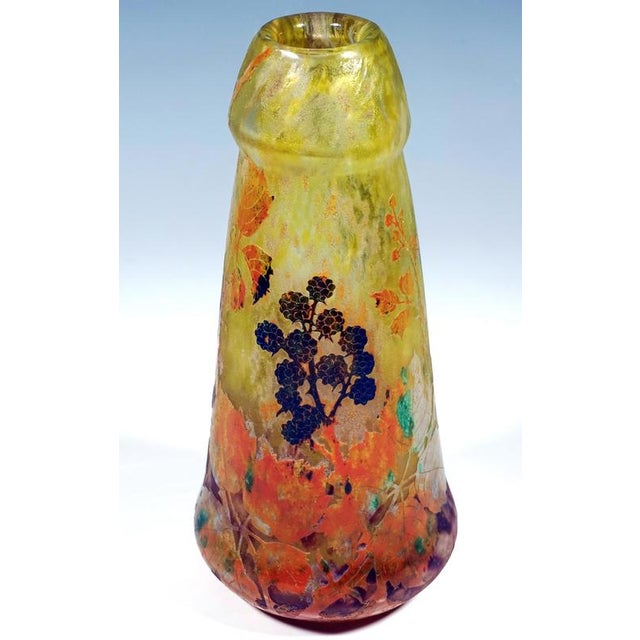 Large Art Nouveau Cameo Vase from Daum Nancy, 1890s For Sale - Image 6 of 9