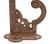 Antique Eastlake Distressed Cast Iron Wall Hook For Sale - Image 4 of 6