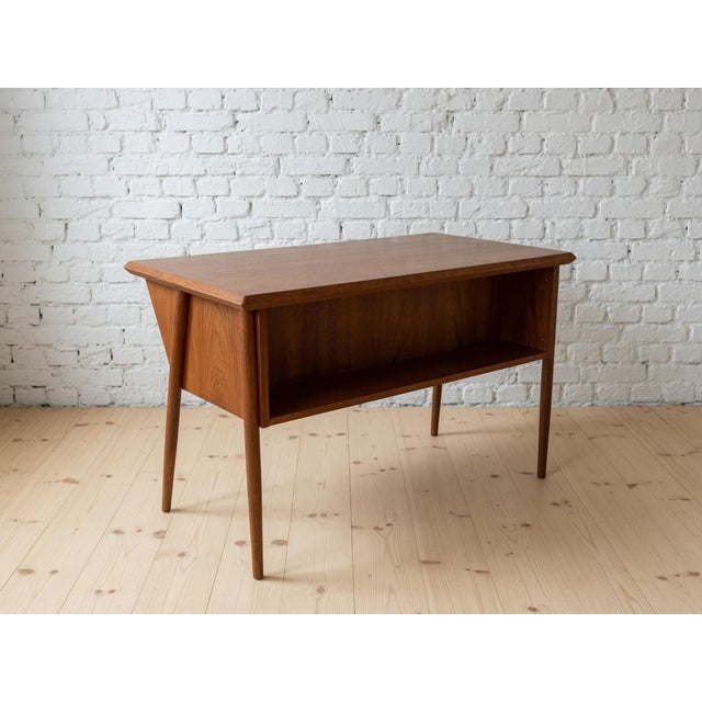 Teak Desk by Gunnar Nielsen for Tibergaard, 1960s For Sale - Image 9 of 11