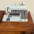 1966 Singer Slant-O-Matic 600 Sewing Machine in Mid-Century Wood Cabinet For Sale - Image 15 of 18