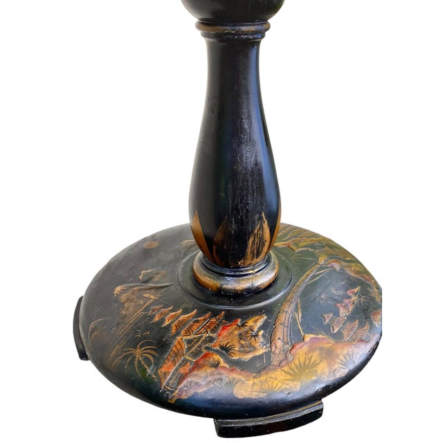 Antique Chinese Export Chinoiserie Floor Lamp for the English Market For Sale - Image 4 of 18