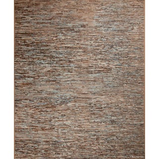 Nazmiyal Collection Earthy Abstract Large Modern Area Rug For Sale