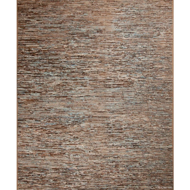Nazmiyal Collection Earthy Abstract Large Modern Area Rug For Sale