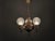 Art Deco Brass and Opaline Glass Chandelier, Czechoslovakia, 1930s For Sale - Image 10 of 12