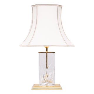 Table Lamp in Cut Crystal Glass from Nachtmann Leuchten, Germany, 1970s For Sale