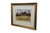 Vintage original landscape watercolor painting by artist Thomas Puschock featuring a traditional red barn and silo painted...