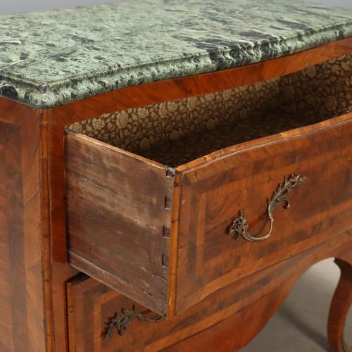 Baroque Chest of Drawers in Walnut and Walnut Root For Sale - Image 5 of 11