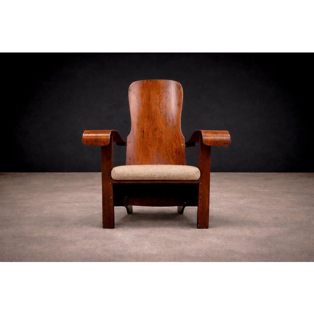 1950s Brazilian Mid-Century Modern Armchair in Bentwood, Cimo, 1950s - Lot 547A For Sale - Image 5 of 14