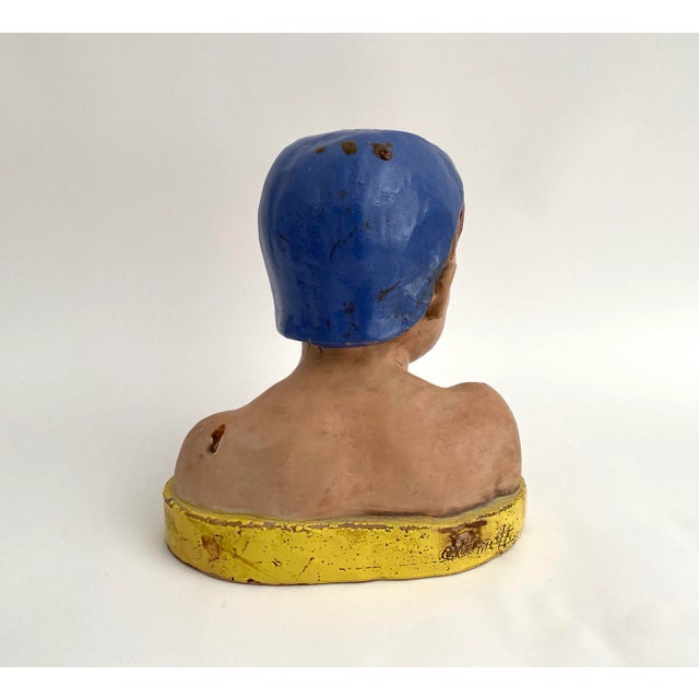 Vintage Italian Terracotta Putto Signed For Sale - Image 4 of 8