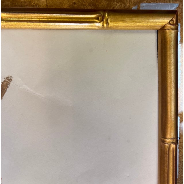 Mid 20th Century Mid-Century Venetian Modern Faux Bamboo Framed Paintings Antonio Ravagnan Fish -S/2 For Sale - Image 5 of 8