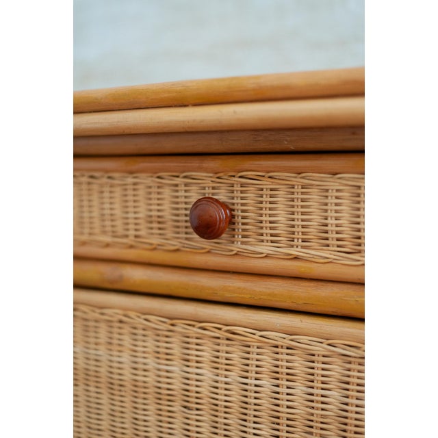 Vintage Bamboo and Rattan Sideboard, 1970s For Sale - Image 9 of 11