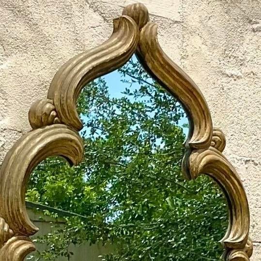 Late 20th Century Vintage Temple Gilt Mirror For Sale In West Palm - Image 6 of 12