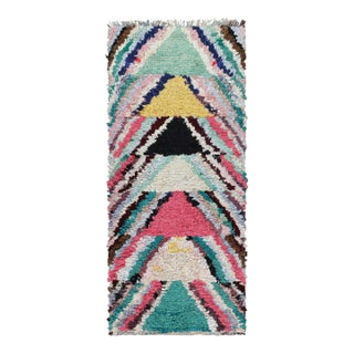 Vintage Moroccan Rug With Polychromatic Geometric Patterns, From Rug & Kilim For Sale