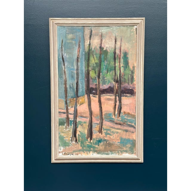 Ingeborg Strangell, Trees, 1950s, Oil on Canvas, Framed For Sale - Image 8 of 18