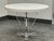 Contemporary Bespoke Round White Caesarstone Top + Lucite Pedestal Base, 42 Inches For Sale - Image 3 of 12