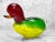 1970s Vintage Italian Murano Art Glass Duck Sculpture Paper Weight For Sale - Image 5 of 10