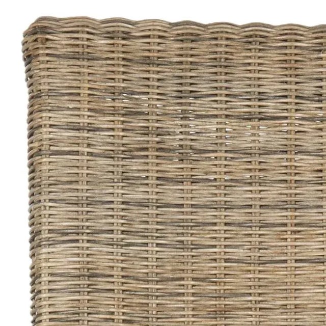Abraham 18''H Wicker Dining Chair in Grey - a Pair For Sale In Philadelphia - Image 6 of 8
