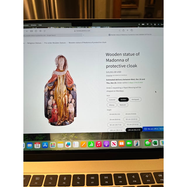 Mid 19th Century Madonna of Mercy in Her Protective Cloak For Sale - Image 11 of 11