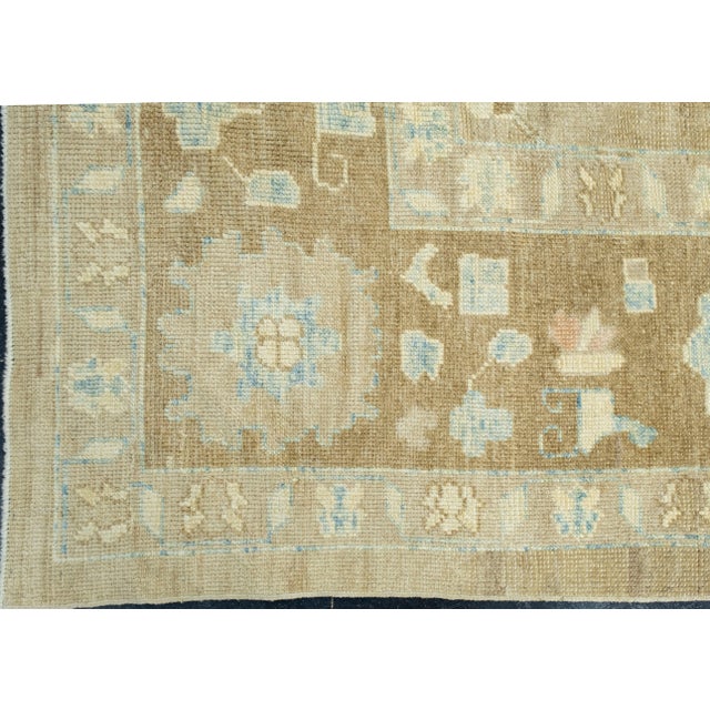 Turkish Oushak Rug 12'10" x 14'6" #18510 For Sale - Image 4 of 8