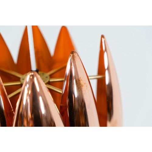 Metal Copper Kastor Pendant Lamp by Jo Hammerborg For Sale - Image 7 of 13