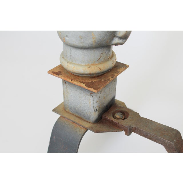 Pair of Vintage Cast Iron Horse Head Andirons For Sale - Image 11 of 13