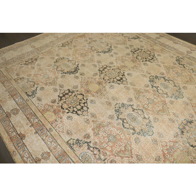 Beautiful Persian Yazd Carpetrug no. j5232 For Sale - Image 9 of 9