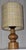 Vintage Table Lamp with Turned Yew Wood Base and Linen Shade, 1970s For Sale - Image 6 of 7