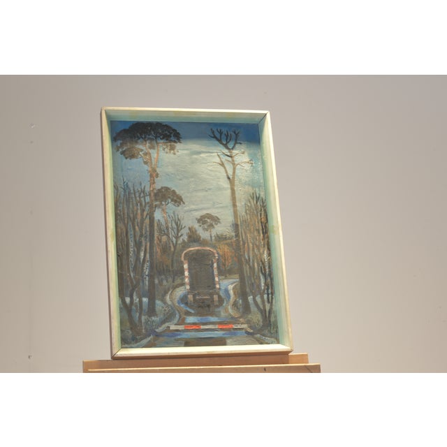 Endstation, Wilhelm Schläger, 1967, Oil on Canvas in Original Frame For Sale - Image 6 of 6