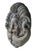 A majestic light gray limestone Triton mask spout, inspired by the classic representation of the Greek myth, hand carved...