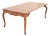 Baker Furniture French Provincial Louis XV Carved Oak Extension Console Dining Table, Newly Refinished For Sale