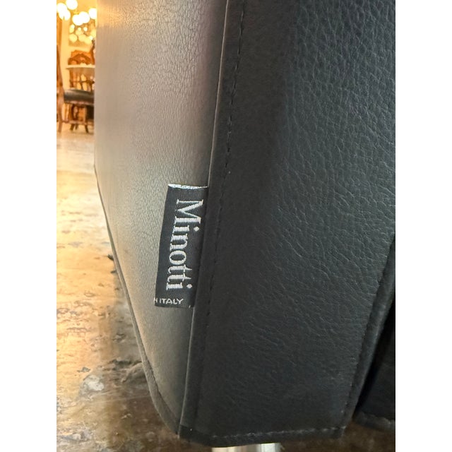 Rodolfo Dordoni for Minotti Copenhagen Leather Armchairs, Pair For Sale - Image 11 of 12