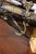 Wood Mid 20th Century Venetian Brass Four-Masted Model Ship with Detailed Décor, Mounted on Base For Sale - Image 7 of 9