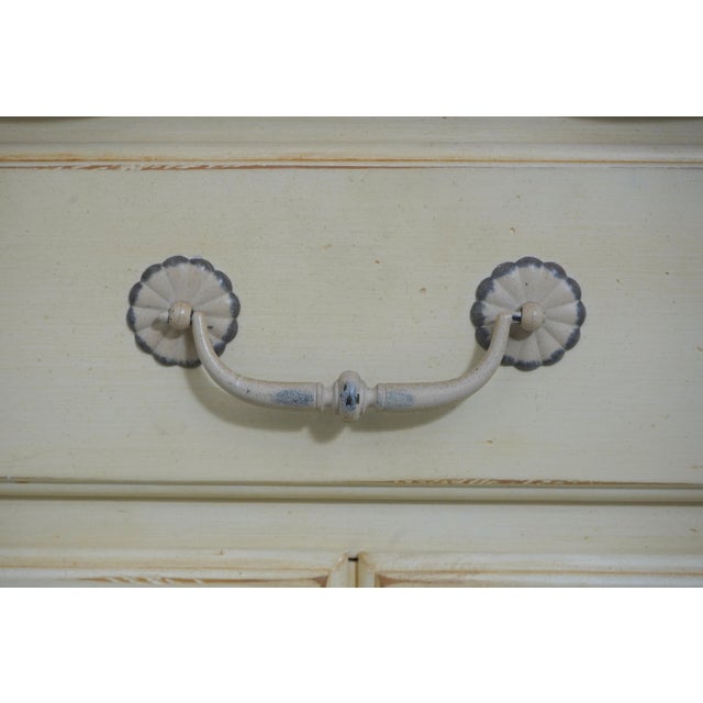 Pair of Ethan Allen Birch Wood French Country Nightstands For Sale - Image 9 of 12