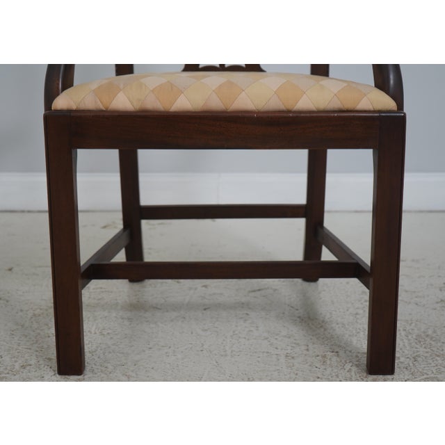 Set of 10 Carved Mahogany Chippendale Style Dining Chairs For Sale - Image 10 of 18