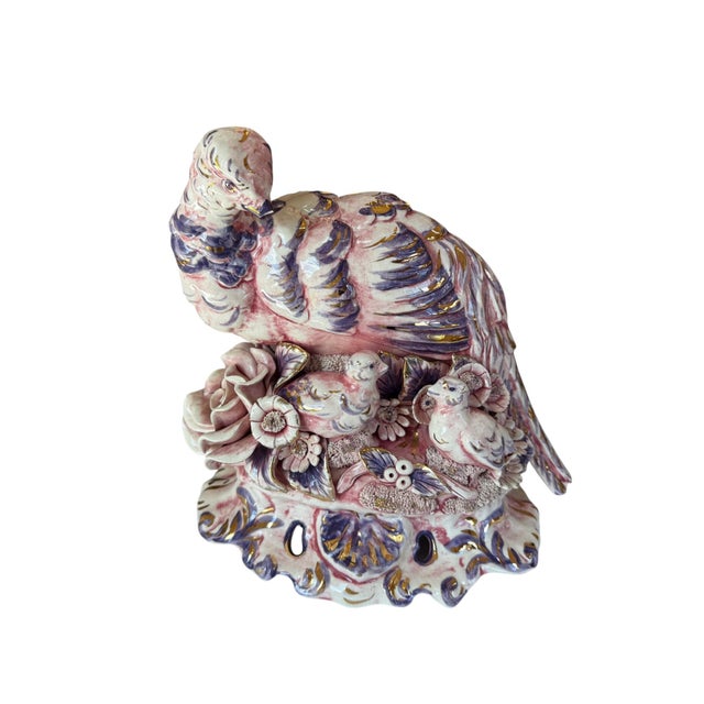 Freeman Leidy Pair of Pheasants Figurines There are male and female figurines. The male is taller with a large floral...