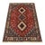 Yalameh Rug 3'5'' X 5'1'' Red Wool Vintage Tribal Hand-Knotted Oriental Carpet For Sale