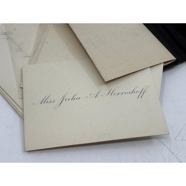19th Century Pair of Victorian English Horn Card Carrying Cases For Sale - Image 4 of 12
