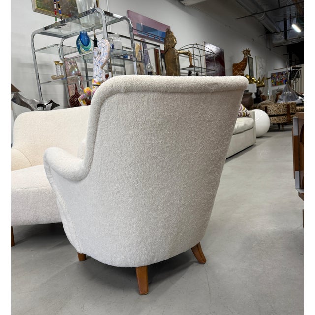 Pair of Gustav Axel Berg Swedish Club Chairs Circa 1945 For Sale - Image 16 of 18