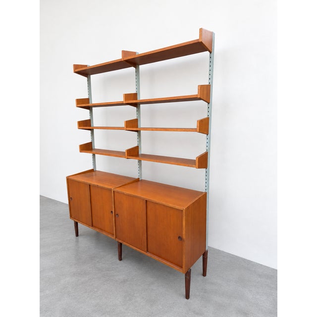1960s Scandinavian Teak Bookcase, Denmark, 1960s For Sale - Image 5 of 13