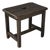 Rustic Handcrafted Black Wooden Stool, France, 1920s For Sale