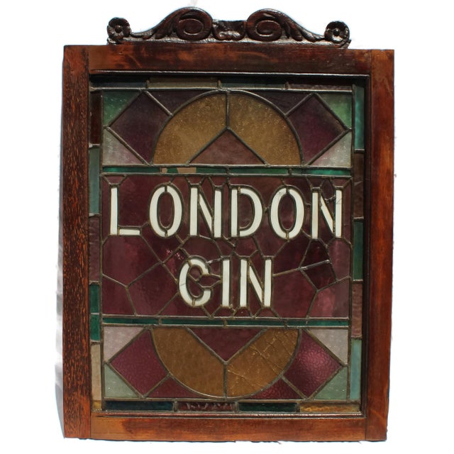 1920s Vintage English Pub Stained Glass a Pair Chairish