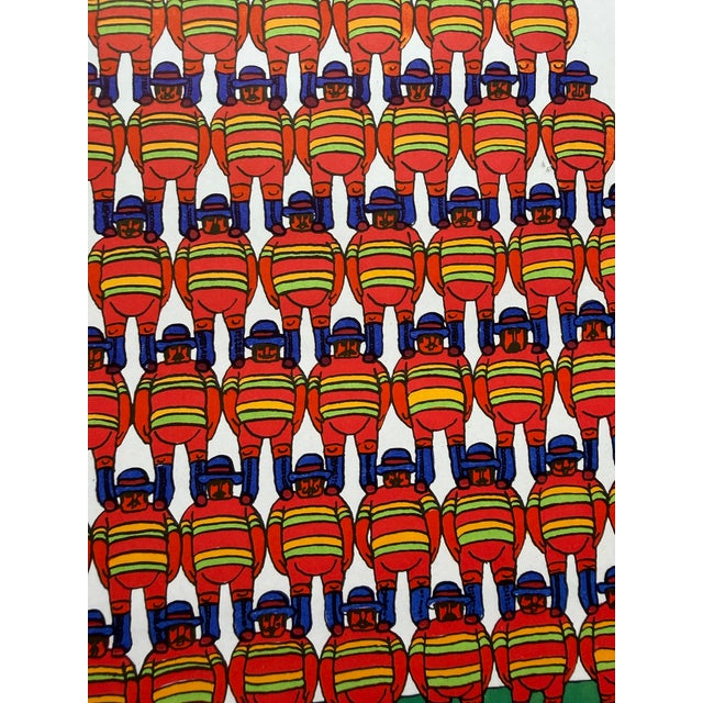 Cyrk Pyramid of Acrobats Poster from Jan Sawka, Poland, 1975 For Sale - Image 8 of 13