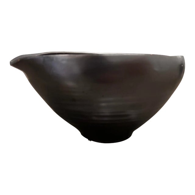 Kravet Mid Century Inspired Decorative Black Bowl For Sale