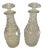Small George III Cut Glass Decanters, 1800s, Set of 2 For Sale