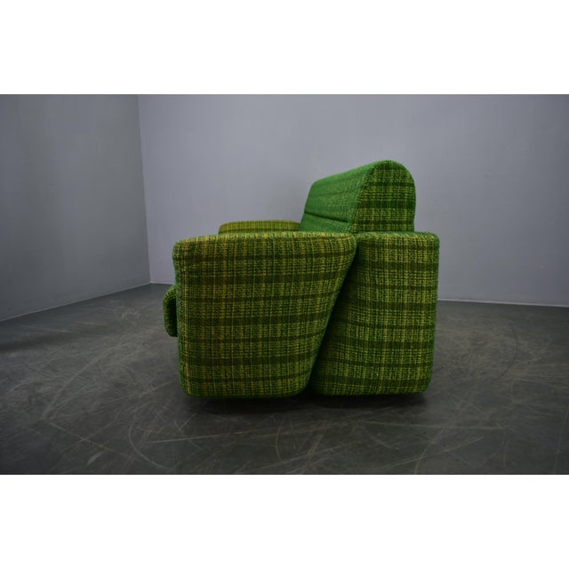 Vintage Italian Three-Seater Sofa in Green, 1970s For Sale - Image 13 of 18