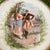 Antique Vienna Cabinet Plate - beautiful scene of a courting couple - measures 13.5" diameter; 1.5" height - backstamped...