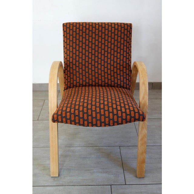 Vintage Bow Wood Armchair from Steiner, 1950s For Sale - Image 12 of 14