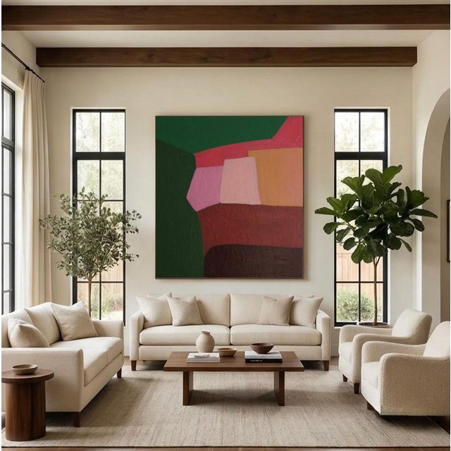 Bodasca, Soft Abstract Composition, 2026, Acrylic on Canvas For Sale - Image 3 of 10